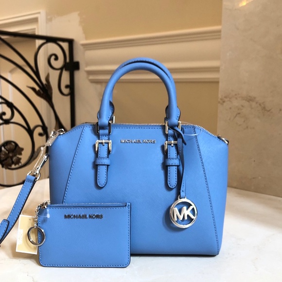 Michael Kors Handbags - NWT Michael Kors md Ciara handbag&wristlet Blue